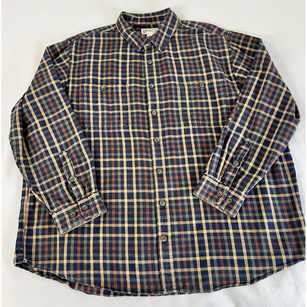 Duluth Trading Men's Flannel Shirt Sz 3XL Tall Multicolor Plaid